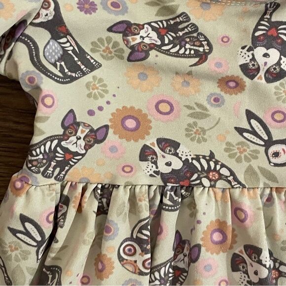 Dot Dot Smile 2 Halloween Theme Twirl and Tiered Dresses Lavender Sage 12-24 mos - Picture 6 of 16